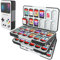 HEIYING Spielkarten Aufbewahrungsbox für Nintendo Switch 2/OLED/Lite, Individuelles Muster Tragbarer Game Cards Aufbewahrungsbox mit 72 Game Card Slots und 24 Micro SD Card Slots