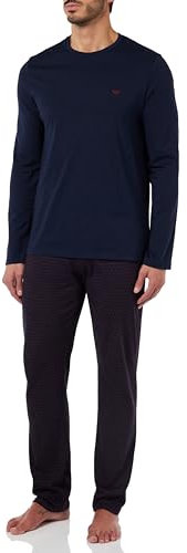 Emporio Armani Men's Pattern Mix Pyjama Set Pajama, San Fiore, L (Pacco da 2) Uomo