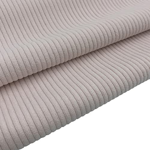aufodara Lot de 2 Tissus Velours Côtelé 47x95cm Tissu d'ameublement - Tissus Housse de Coussin - DIY Couture Craft Quilting Patchwork DIY Fait à la Main en Tissu à Coudre (Rose Clair)