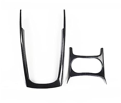 Kit Housse Console Centrale Décoration intérieure Console Centrale Porte Autocollant intérieur Style Fiber de Carbone ABS pour Q5 8R 2010-2018 SQ5 8R 2013-2017 D'autocollant Garniture(AD)