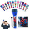 SRV Hub 16cm Spiderman Big Torch, Water-Resistant Design LED Flashlight Gift for Kids Boys, Plastic Night Light for Camping, Hiking, Xmas and Emergencies | Batteries Included