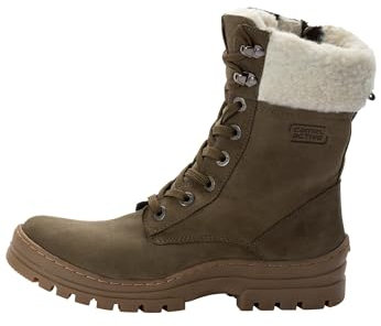 camel active Damen Schuhe Winterschuhe Stiefeletten Schnürschuhe Schnürstiefeletten, Farbe:Khaki, Schuhgröße:EUR 40, Artikel:-850 Khaki