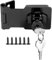 ZiYuya Hasp Lock with Keys, Padlock Shed Lock Gate Latch Door Bolt Lock Drawer Cupboard Locks Twist Knob Locking Hasp Keyed Locking Closet Latch Bolt Door Lock Black (Black - 1 Pack, 2.5 Inch)