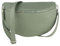 MIRROSI® Bauchtasche Damen, Made in Italy, Echtleder Umhängetasche Echtes Leder, Brusttasche, Crossbody Bag aus Echtem Leder, in 3 Größen erhältlich (Mint Silberner Reißverschluss) (Gr.L)