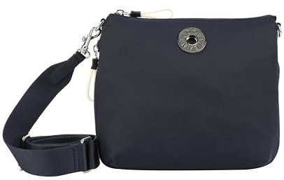Joop! Jeans - Giocoso Umhängetasche für Damen, Dunkelblau mit silbernen Details, Maße 25x26x6,5 cm, Polyester