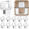 Hicarer 100 Pcs Plywood H Clips for Roofing 1/2 Inch Panel Plywood Sheathing Clip, Steel Box Clamps Panel Edge Sheathing Clamps Quick Installation hot Dipped Galvanized for Extended Life