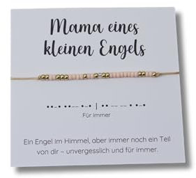 Sternenkind Armband - Andenken für die Mama - Morsecode Für immer