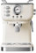 XoTiq Espresso Machine with Milk Frother Steam Wand, 92°C constant temperature extraction, Steam Pressure Control, Cappuccino and Latte, 1.5L Detachable Water Tank, Nordic Cotton White