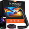 FFJ TV Lights That Change with Screen, 18ft Cuttable LED Backlight for 75-85 Inch Screen and PC Monitor, Backlight with Sensor, Smart App Control, Game & Music Sync Color Changing Lights