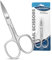 Zephra Nail Scissors Curved Shape – Professional Multipurpose Sharp Stainless Steel Nail Scissors for Toenails, Cuticles, Eyebrows, & Manicure for Women Men- Silver