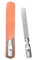 Metal Nail File with Travel Leather Case, Double-Sided Fine/Coarse Grit Nail Files, Stainless Steel Nail Buffers for Thick Fingernail & Toenails, Manicure Pedicure Tools Nail Care Kit for Men Women