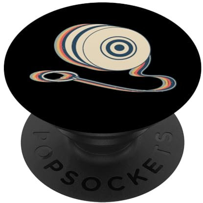 Yoyo Toy Linienkunst im Retro-Look PopSockets Klebender PopGrip