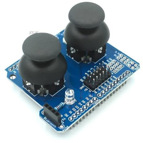 Sirxlevcy Elektronische Bausteine Dual-PS2-Game-Joystick-Tastenmodul Joystick -Kompatibel R3 Ohne Stiftleiste