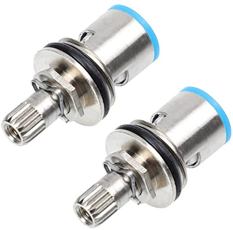 HOUDERCO 2stücke Wasserhahn Ersatzteile Vollmessing Keramische Für Schnelle Öffnung Geeignet Für Einhebel Und Winkelventile Langlebig Und Installieren