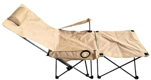 Relaxstuhl, faltbar, Gartensessel, robust, ergonomische Struktur, verstärkt, für Garten, Balkon, Camping, Pool und Entspannung im Freien