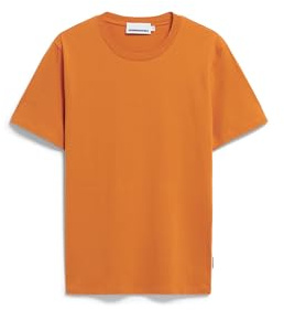 ARMEDANGELS Herren Regular T-Shirt aus Bio-Baumwolle JAAMES Regular Fit Amberglow L