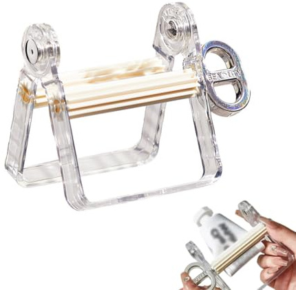 WUSJCOF Exprimidor de Tubos - Herramientas Metálicas para Exprimir, Dispensador de Pasta de Dientes, Exprimidor de Cosméticos para Tinte de Cabello, Escurridor de Tubos