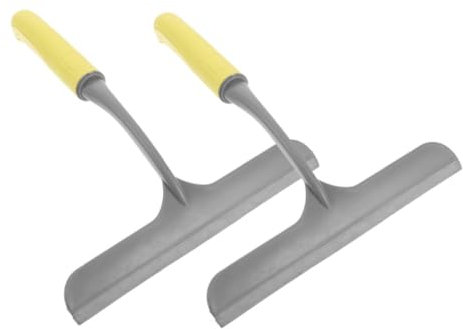 Luxshiny 2 Pezzi Raschietto per Specchi e Finestre Strumento Pulizia per Bagni e Camper Design Ergonomico per Rimuovere Velocemente
