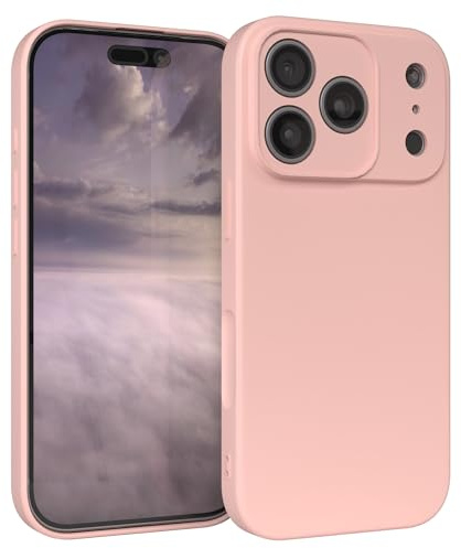 EAZY CASE - Silikonhülle für iPhone 17 Pro Hülle Silikon Case Rosa weich stoßfeste Handyhülle Schutzhülle mit Kameraschutz Dünn Premium Schutz Cover TPU Phone Bumper in Pastell Altrosa Matt