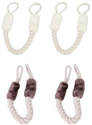 Tope de puerta con cierre de pestillo, 4 unidades de algodón para puertas, protección contra pinzas, cordones blancos para puertas de mascotas, algodón, no se cierra la puerta, para evitar que se