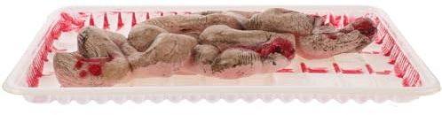 Mipcase Boîte à Lunch d'halloween Faux Organes Réalistes, Intestin Sectionné en Plastique Léger, Accessoire pour Farces Effrayantes et Décoration Macabre de Fête, Modèle Anatomique