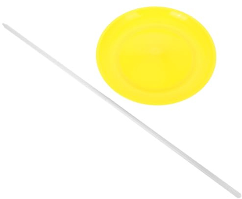 MERRYHAPY Set Giocoleria Piatto Rotante con Bastone da Giocoleria, Accessorio per Spettacoli Acrobatici da Circo, Gioco Professionale Leggero e Multifunzionale per Principianti e Esperti