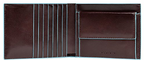Piquadro Blue Square Münzbörse, 0.43 liters, Braun (Mogano)