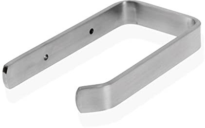 Lantelme Edelstahl Massiv Toiletten Küchenpapierhalter Schenkellänge 24cm | Für Toilette und Küche als Papierrollenhalter Handtuchhalter | Reling Halter für Haus Badezimmer WC Boot Wohnmobil