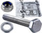 Stahlia 10 Sechskantschrauben 10 Unterlegscheiben & 10 Muttern Set Edelstahl M3 x 25 mm Vollgewinde (30 Teile) DIN 933|125|985 Maschinenschrauben Außensechskant