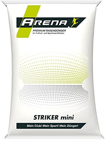 ARENA Herbstdünger Rasendünger 25kg I kaliumbetonter Rasen Dünger für den Herbst I feingranuliert I Striker mini 10+0+21(+6 MgO)