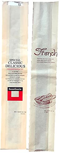 Lot de 100 sachets à baguettes avec fenêtre - 10 x 58 cm