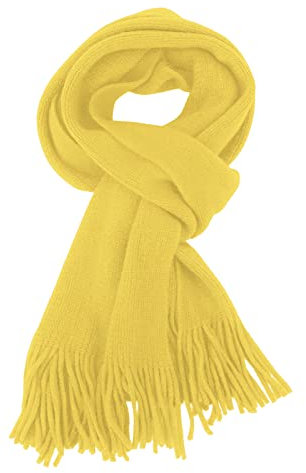 TopTie Winterschal Damen Gelb Kaschmir Gefühl Warmer Schal Herren für Herbst Winter