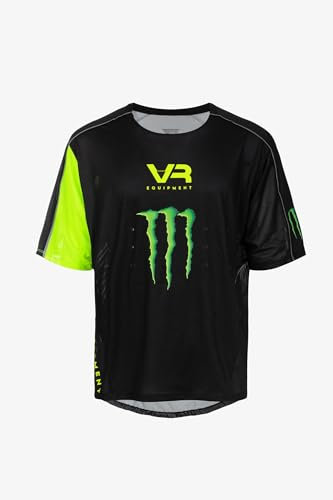 VR46 T-Shirt Performance Monster Energy,L,Schwarz