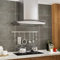 Gecheer Campana Extractora de Techo Campanas Extractoras Cocina 90 cm Acero Inoxidable 756 m³/h LED 90 x 45 x (46-73) cm