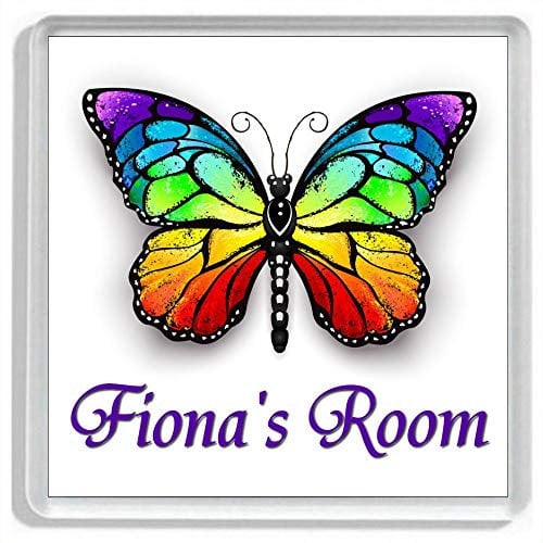 Key Expressions Personalised BUTTERFLY Girls Bedroom Door Plaque/Door Sign