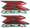 Rot Motorrad Benzin Tank Gasoline 3D Logo Emblem Aufkleber Poliert Glanz Erhöhen Polish Gloss dreidimensional Kompatibel mit Suzuki GSXR 600 750 1000 250 1300 Hayabusa