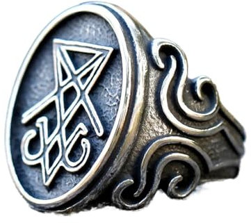 LAYCHEN Neue Herrenringe Luzifer Satan Siegelring Für Teenagermode Gothic Schmuck Als Geschenk