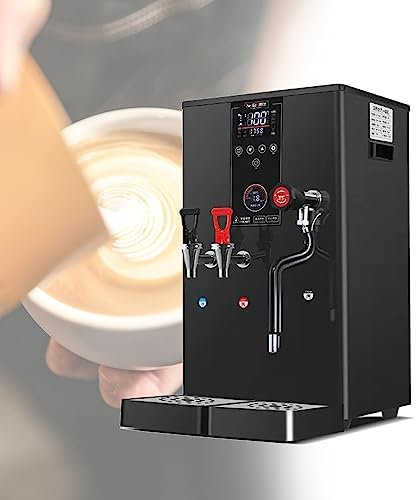 Montalatte A Vapore Commerciale 20s Riscaldamento Rapido Montalatte A Vapore Caldaia A Pulsante Rapido Macchina For Schiumare Il Caffè Completamente Automatica Elettrica Macchina (Color : 220V, Size