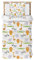 DJDEA Bettwäsche Kinder 135 x 200 cm Safari Tiere-Kinderbettwäsche Mikrofaser, Zoo Tiere Bettwäsche Set mit Reißverschluss und Kissenbezug-Set 80 x 80 cm