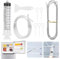 Fridge Drain Hole Cleaning Tool, 9 Pcs Fridge Drain Hole Remover Cleaning Brush Tool Kit, Fridge Cleaner Reusable Drain Pipe Cleaning Brush for All Refrigerator Cleaning, Kitchen Drain Pipe