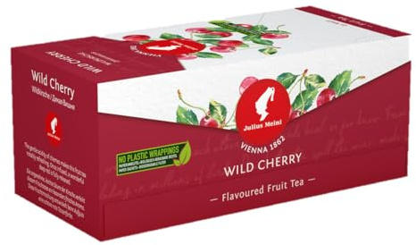 Julius Meinl Tee - 25 Teebeutel | Hochwertige Teemischung für aromatischen Genuss | Natürliche Zutaten für Teeliebhaber (Wildkirsche)