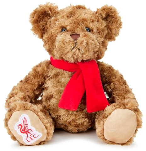 The Gift Scholars Offizieller Liverpool FC Klassikbär Plüschspielzeug - 25 cm Superweiches Fußball-Teddy, Lizenziertes Merchandise, Sammlerstück Geschenk für Erwachsene und Kinder, Fan-Memorabilien
