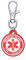 AITENME Medical Alert Kreis ID Tag Schlüsselbund Emergency SchlüSselring Medizinische Schlüsselanhänger mit Gravur Text Personalisierter Notfall Medizinischer Freundschaft Schutz Anhänger