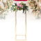Blumenständer Gold Hochzeitsvase Säule 1 Stück 100cm Blumenständer Hochzeit Herzstücke Geometrische Mittelstücke Vase für Tafelaufsätze Blumenständer Hochzeiten Party Metallblumenvasen Säulenständer