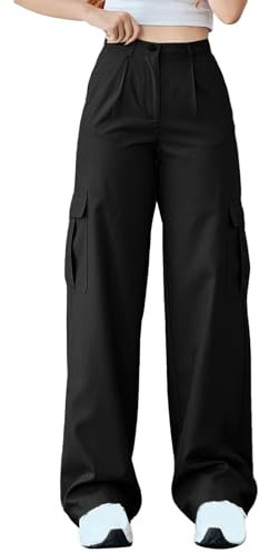 Arbeitshose, Jogginghose Damen High Waist, Palazzo Hose Damen Elegant Lang, Hose Weites Bein Damen, Leichte Hose, Lockere Hosen Damen, Luftige Hosen Sommer, Flared Jeans, Y2k-Jeans FüR Damen