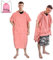 Kato Tirrinia Surf Poncho Umziehhilfe Strand für Damen Herren, Mikrofaser Badeponcho mit Kapuze & Tasche, Handtuch Poncho als Umziehhilfe für Surfer Schwimmen Camping Sauna Baden, Rosa