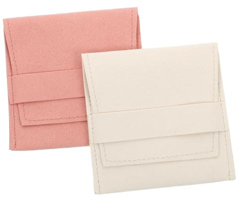 GALPADA 2stücke Schmuck Tasche Mit Halskettentasche Und Perlentasche Tragbarer Schmuckhalter Und Schmuckbehälter Geschenkbehälter Für Kleine Schmuckstücke