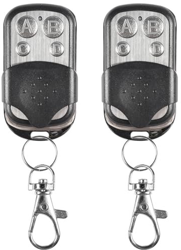 Control remoto inalámbrico universal para garaje Funmo, compatible con control remoto de puerta de 433 MHz, llavero inalámbrico universal, duplicador de control remoto para puerta, código variable