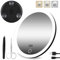 JJhxr Miroir grossissant 20x avec lumière, Miroir de Maquillage de Voyage avec 3 luminosités réglables, Miroir grossissant de Maquillage 6 avec lumière, Miroir grossissant 20x pour Le Maquillage