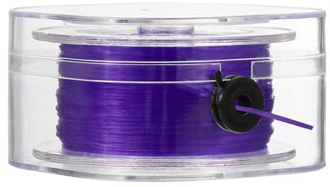 PATIKIL Elastic String for Bracelets, 0.8mm x 98-Yard Stretchy Bracelet String Stretch Bead Cord for Seed Beads, Jewelry and Bracelets Making, Dark Purple